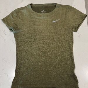 Nike Women's Short Sleeve Olive Tee